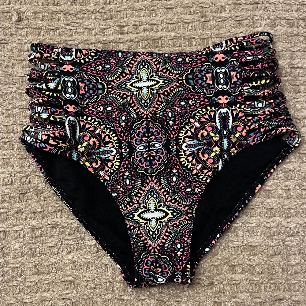 Hollister Floral High-Waisted Bikini Bottom
